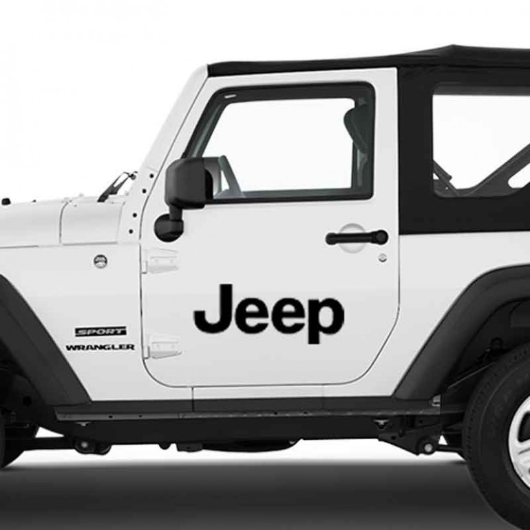 Adesivo per Jeep Scritta 20x9 personalizzato: Adesivi renegade