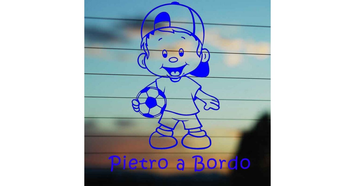 Adesivo Bimbo Pallone