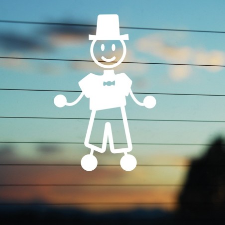 Adesivo Famiglia Papà Matrimonio personalizzato - SonoNato