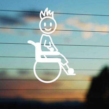 Adesivo Famiglia Papà Disabile personalizzato - SonoNato